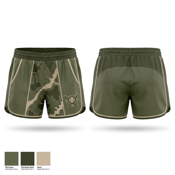 Womens Shorts, Dirt devils, Baseball, Teamtime, Team time, sublimation, custom sports apparel, team uniforms, spirit wear, spiritwear, sports uniforms, custom shirts, team store, custom team store, fundraiser sports, apparel fundraiser