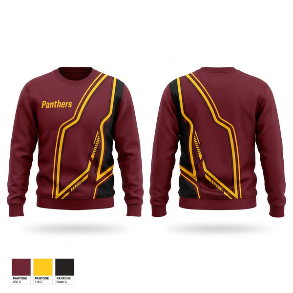 Crew Neck Sweatshirt, Panthers, Women's Basketball, Teamtime, Team time, sublimation, custom sports apparel, team uniforms, spirit wear, spiritwear, sports uniforms, custom shirts, team store, custom team store, fundraiser sports, apparel fundraiser