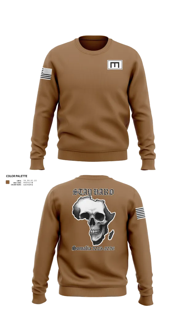 Crew Neck Sweatshirt, 180th ESC, Army, Teamtime, Team time, sublimation, custom sports apparel, team uniforms, spirit wear, spiritwear, sports uniforms, custom shirts, team store, custom team store, fundraiser sports, apparel fundraiser