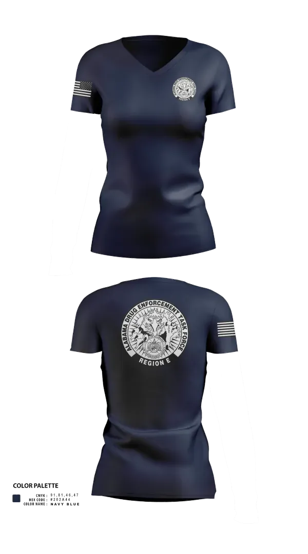 Womens Short Sleeve Vneck Shirt, Alabama Drug Enforcement Task Force, Police, Teamtime, Team time, sublimation, custom sports apparel, team uniforms, spirit wear, spiritwear, sports uniforms, custom shirts, team store, custom team store, fundraiser sports, apparel fundraiser