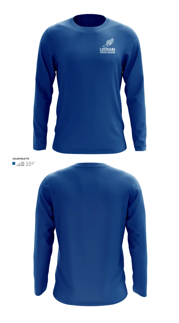 Long Sleeve Performance Shirt, Louisiana Speed Racers, Track & Field, Teamtime, Team time, sublimation, custom sports apparel, team uniforms, spirit wear, spiritwear, sports uniforms, custom shirts, team store, custom team store, fundraiser sports, apparel fundraiser