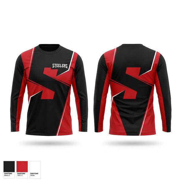 Long Sleeve Performance Shirt, STEELERS, , Teamtime, Team time, sublimation, custom sports apparel, team uniforms, spirit wear, spiritwear, sports uniforms, custom shirts, team store, custom team store, fundraiser sports, apparel fundraiser