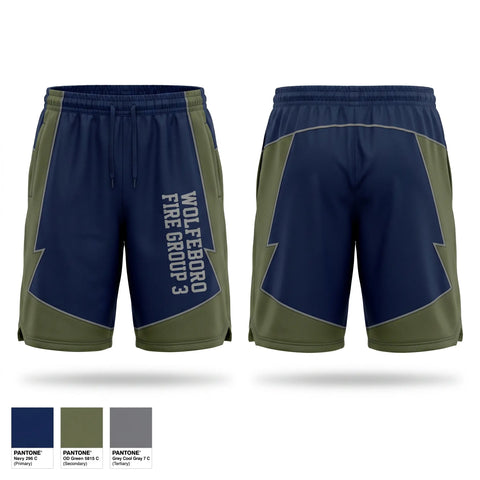 Athletic Shorts With Pockets, Wolfeboro Fire group 3, Fire Department, Teamtime, Team time, sublimation, custom sports apparel, team uniforms, spirit wear, spiritwear, sports uniforms, custom shirts, team store, custom team store, fundraiser sports, apparel fundraiser