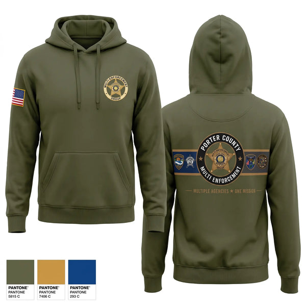 Hoodie, Porter County Multi-Enforcement Group, Police, Teamtime, Team time, sublimation, custom sports apparel, team uniforms, spirit wear, spiritwear, sports uniforms, custom shirts, team store, custom team store, fundraiser sports, apparel fundraiser