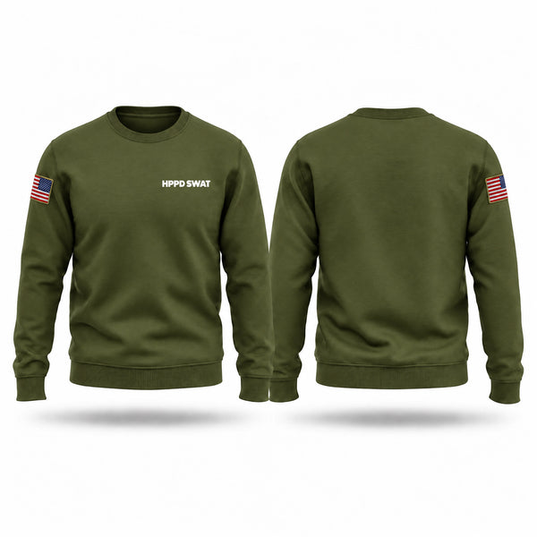 Crew Neck Sweatshirt, HPPD SWAT, Police, Teamtime, Team time, sublimation, custom sports apparel, team uniforms, spirit wear, spiritwear, sports uniforms, custom shirts, team store, custom team store, fundraiser sports, apparel fundraiser
