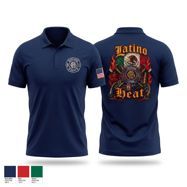 Short Sleeve Performance Polo, Engine 73, Fire Department, Teamtime, Team time, sublimation, custom sports apparel, team uniforms, spirit wear, spiritwear, sports uniforms, custom shirts, team store, custom team store, fundraiser sports, apparel fundraiser