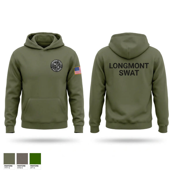 Hoodie, Longmont SWAT, Police, Teamtime, Team time, sublimation, custom sports apparel, team uniforms, spirit wear, spiritwear, sports uniforms, custom shirts, team store, custom team store, fundraiser sports, apparel fundraiser