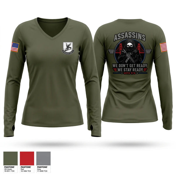 Womens Long Sleeve Vneck Shirt, 60SFS, Air Force, Teamtime, Team time, sublimation, custom sports apparel, team uniforms, spirit wear, spiritwear, sports uniforms, custom shirts, team store, custom team store, fundraiser sports, apparel fundraiser