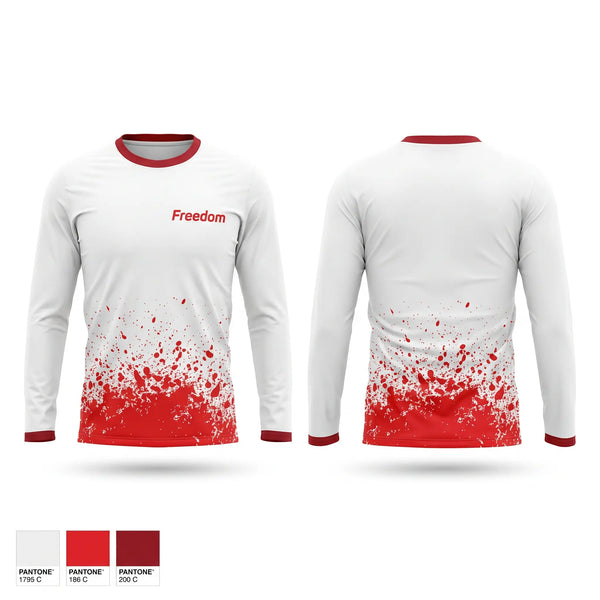 Long Sleeve Performance Shirt, Freedom, Softball, Teamtime, Team time, sublimation, custom sports apparel, team uniforms, spirit wear, spiritwear, sports uniforms, custom shirts, team store, custom team store, fundraiser sports, apparel fundraiser