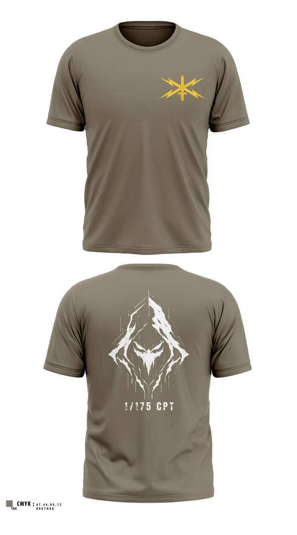 Old School Cotton Feel Shirt, 175 CPT, National Guard, Teamtime, Team time, sublimation, custom sports apparel, team uniforms, spirit wear, spiritwear, sports uniforms, custom shirts, team store, custom team store, fundraiser sports, apparel fundraiser