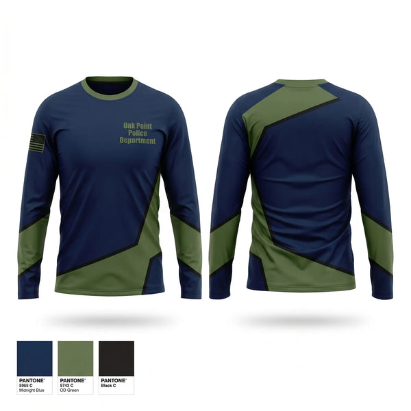 Long Sleeve Performance Shirt, Oak Point Police DepartmentOak Point Police Department, Police, Teamtime, Team time, sublimation, custom sports apparel, team uniforms, spirit wear, spiritwear, sports uniforms, custom shirts, team store, custom team store, fundraiser sports, apparel fundraiser