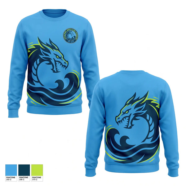 Crew Neck Sweatshirt, Leviathan Wrestling Academy, Wrestling, Teamtime, Team time, sublimation, custom sports apparel, team uniforms, spirit wear, spiritwear, sports uniforms, custom shirts, team store, custom team store, fundraiser sports, apparel fundraiser