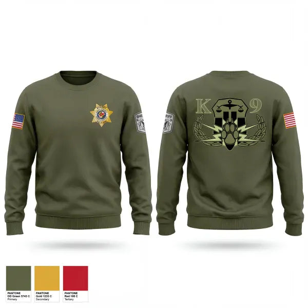 Crew Neck Sweatshirt, Anne Arundel County Sheriff’s K9 Unit, Police, Teamtime, Team time, sublimation, custom sports apparel, team uniforms, spirit wear, spiritwear, sports uniforms, custom shirts, team store, custom team store, fundraiser sports, apparel fundraiser