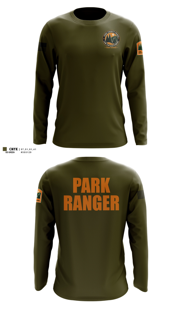 Long Sleeve Performance Shirt, York County Park Ranger Division, Police, Teamtime, Team time, sublimation, custom sports apparel, team uniforms, spirit wear, spiritwear, sports uniforms, custom shirts, team store, custom team store, fundraiser sports, apparel fundraiser