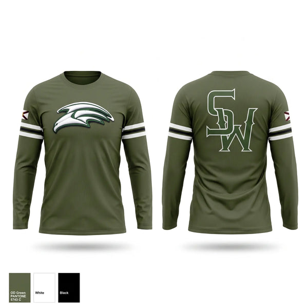 Long Sleeve Performance Shirt, SoWal Hawks, Baseball, Teamtime, Team time, sublimation, custom sports apparel, team uniforms, spirit wear, spiritwear, sports uniforms, custom shirts, team store, custom team store, fundraiser sports, apparel fundraiser