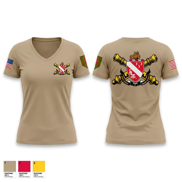 Womens Short Sleeve Vneck Shirt, 1-7FA, Army, Teamtime, Team time, sublimation, custom sports apparel, team uniforms, spirit wear, spiritwear, sports uniforms, custom shirts, team store, custom team store, fundraiser sports, apparel fundraiser