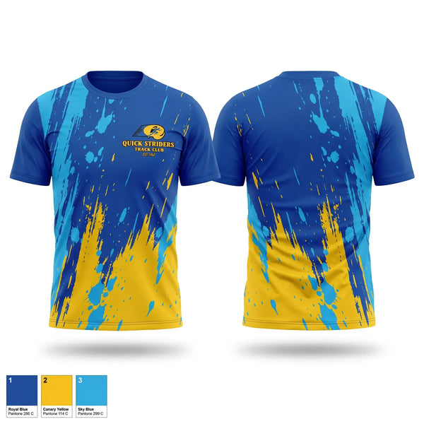 Short Sleeve Performance Shirt, Quick Striders, Track & Field, Teamtime, Team time, sublimation, custom sports apparel, team uniforms, spirit wear, spiritwear, sports uniforms, custom shirts, team store, custom team store, fundraiser sports, apparel fundraiser