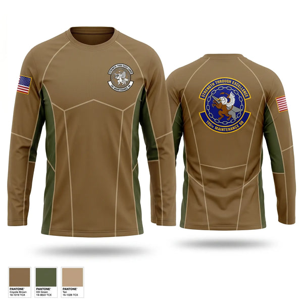 Long Sleeve Performance Shirt, 105th maintenance squadron, Air Force, Teamtime, Team time, sublimation, custom sports apparel, team uniforms, spirit wear, spiritwear, sports uniforms, custom shirts, team store, custom team store, fundraiser sports, apparel fundraiser