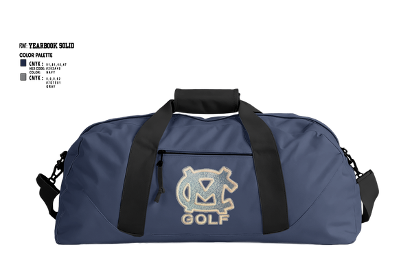 Duffle Bag, Moore County Golf, Golf, Teamtime, Team time, sublimation, custom sports apparel, team uniforms, spirit wear, spiritwear, sports uniforms, custom shirts, team store, custom team store, fundraiser sports, apparel fundraiser