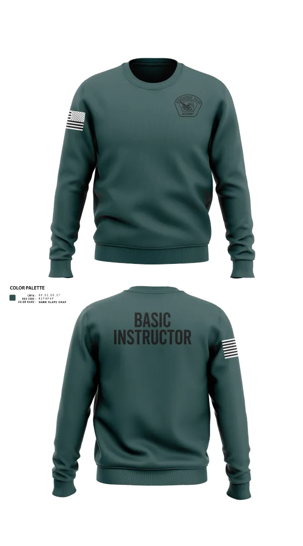 Crew Neck Sweatshirt, Academy-Basic Unit, Police, Teamtime, Team time, sublimation, custom sports apparel, team uniforms, spirit wear, spiritwear, sports uniforms, custom shirts, team store, custom team store, fundraiser sports, apparel fundraiser
