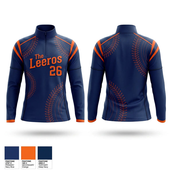 Quarter Zip Jacket, The Leñeros 26, Baseball, Teamtime, Team time, sublimation, custom sports apparel, team uniforms, spirit wear, spiritwear, sports uniforms, custom shirts, team store, custom team store, fundraiser sports, apparel fundraiser