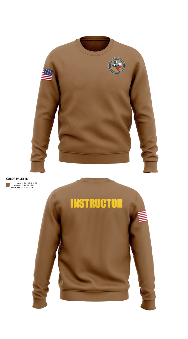 Crew Neck Sweatshirt, NTTC Lackland, Navy, Teamtime, Team time, sublimation, custom sports apparel, team uniforms, spirit wear, spiritwear, sports uniforms, custom shirts, team store, custom team store, fundraiser sports, apparel fundraiser
