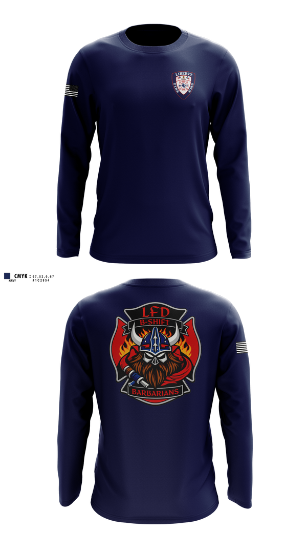 Long Sleeve Performance Shirt, LFD, Fire Department, Teamtime, Team time, sublimation, custom sports apparel, team uniforms, spirit wear, spiritwear, sports uniforms, custom shirts, team store, custom team store, fundraiser sports, apparel fundraiser