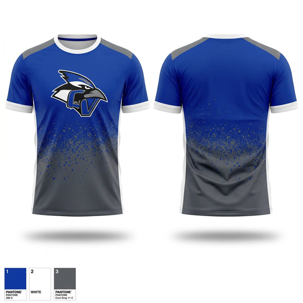 Short Sleeve Performance Shirt, Conemaugh Valley Bluejays Football, Spirit Store, Teamtime, Team time, sublimation, custom sports apparel, team uniforms, spirit wear, spiritwear, sports uniforms, custom shirts, team store, custom team store, fundraiser sports, apparel fundraiser