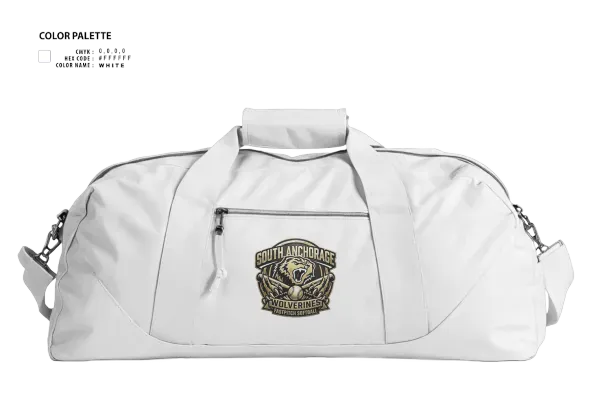 Duffle Bag, South Anchorage Softball, Softball, Teamtime, Team time, sublimation, custom sports apparel, team uniforms, spirit wear, spiritwear, sports uniforms, custom shirts, team store, custom team store, fundraiser sports, apparel fundraiser