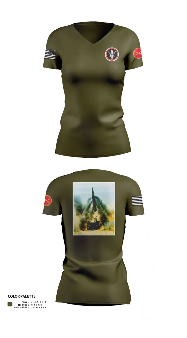 Womens Short Sleeve Vneck Shirt, , Army, Teamtime, Team time, sublimation, custom sports apparel, team uniforms, spirit wear, spiritwear, sports uniforms, custom shirts, team store, custom team store, fundraiser sports, apparel fundraiser