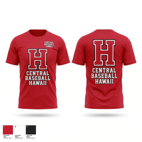 Short Sleeve Performance Shirt, Central Baseball Hawaii, Baseball, Teamtime, Team time, sublimation, custom sports apparel, team uniforms, spirit wear, spiritwear, sports uniforms, custom shirts, team store, custom team store, fundraiser sports, apparel fundraiser