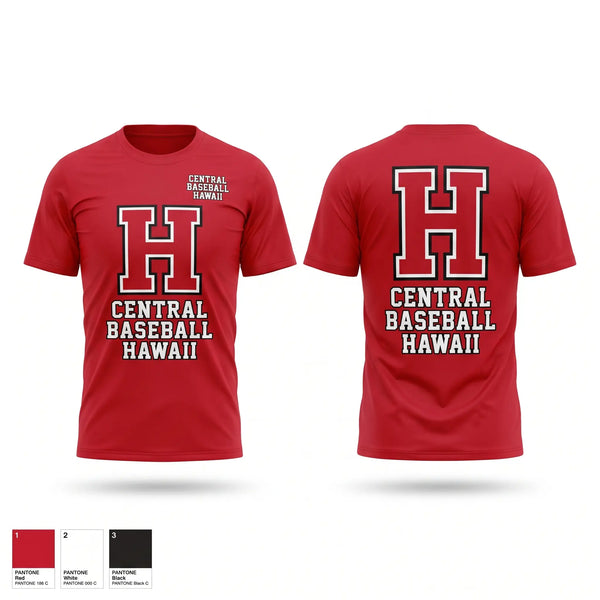 Short Sleeve Performance Shirt, Central Baseball Hawaii, Baseball, Teamtime, Team time, sublimation, custom sports apparel, team uniforms, spirit wear, spiritwear, sports uniforms, custom shirts, team store, custom team store, fundraiser sports, apparel fundraiser
