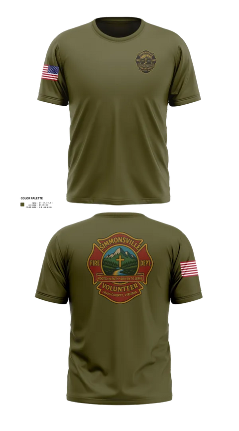 Short Sleeve Performance Shirt, Simmonsville VFD, , Teamtime, Team time, sublimation, custom sports apparel, team uniforms, spirit wear, spiritwear, sports uniforms, custom shirts, team store, custom team store, fundraiser sports, apparel fundraiser