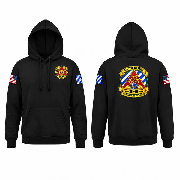 Hoodie, 87th DSSB BN S6, Army, Teamtime, Team time, sublimation, custom sports apparel, team uniforms, spirit wear, spiritwear, sports uniforms, custom shirts, team store, custom team store, fundraiser sports, apparel fundraiser
