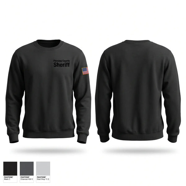 Crew Neck Sweatshirt, Fleming County Sheriff, Police, Teamtime, Team time, sublimation, custom sports apparel, team uniforms, spirit wear, spiritwear, sports uniforms, custom shirts, team store, custom team store, fundraiser sports, apparel fundraiser