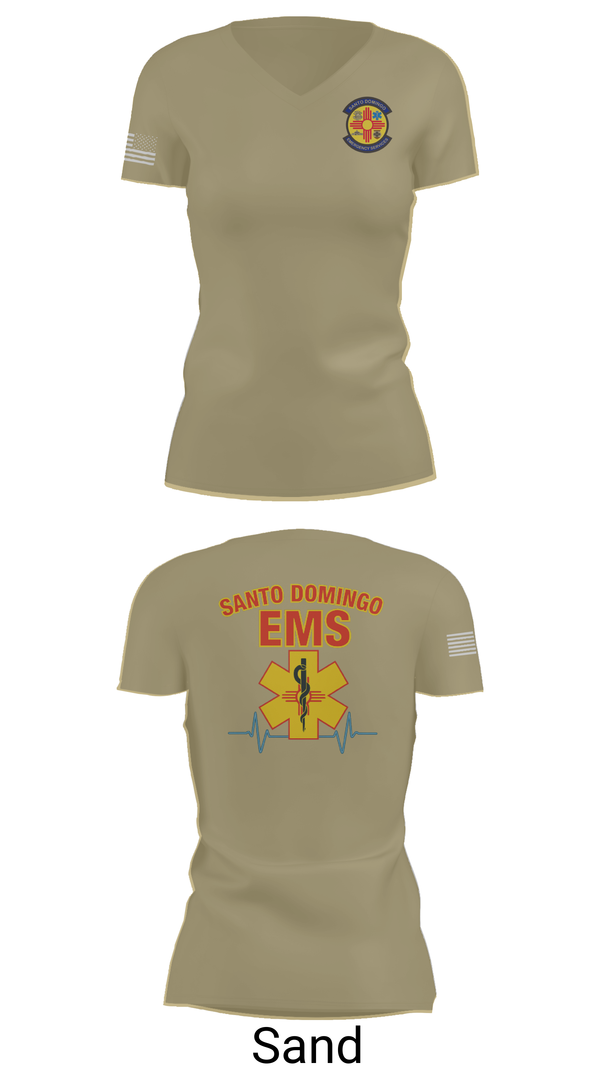 Womens Short Sleeve Vneck Shirt, SDEMS, , Teamtime, Team time, sublimation, custom sports apparel, team uniforms, spirit wear, spiritwear, sports uniforms, custom shirts, team store, custom team store, fundraiser sports, apparel fundraiser