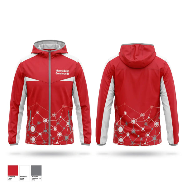 Windbreaker, Marmaduke Greyhounds, Softball, Teamtime, Team time, sublimation, custom sports apparel, team uniforms, spirit wear, spiritwear, sports uniforms, custom shirts, team store, custom team store, fundraiser sports, apparel fundraiser