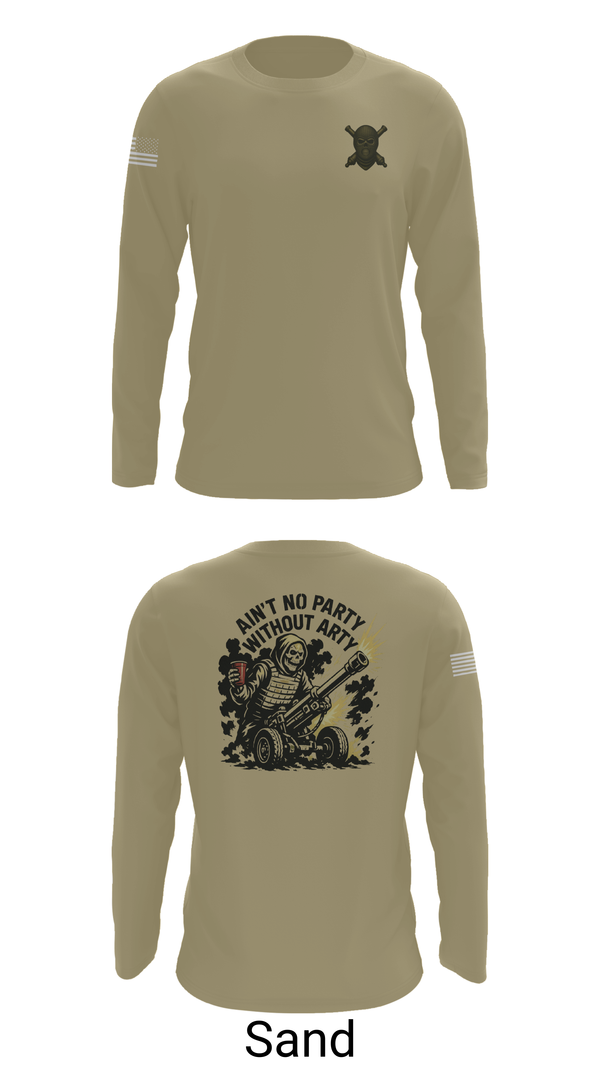 Long Sleeve Performance Shirt, 2/11 Hotel battery, Marines, Teamtime, Team time, sublimation, custom sports apparel, team uniforms, spirit wear, spiritwear, sports uniforms, custom shirts, team store, custom team store, fundraiser sports, apparel fundraiser