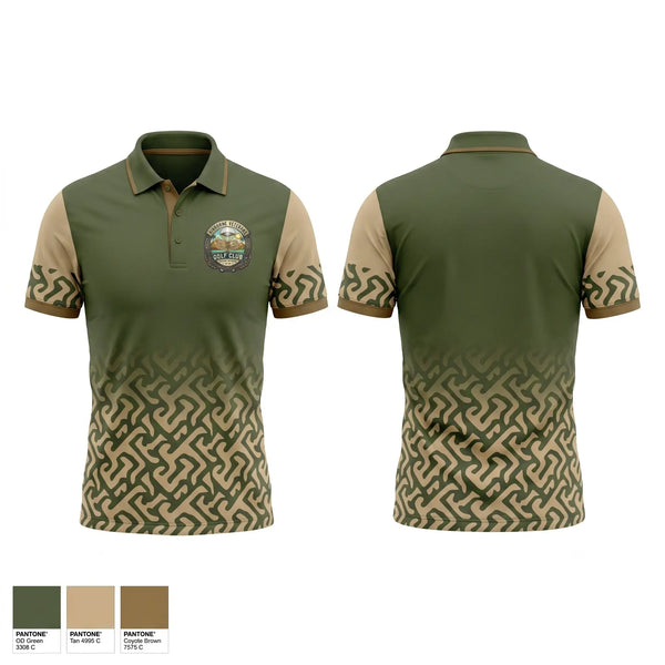 Short Sleeve Performance Polo, Airborne Veterans Gold Club, Golf, Teamtime, Team time, sublimation, custom sports apparel, team uniforms, spirit wear, spiritwear, sports uniforms, custom shirts, team store, custom team store, fundraiser sports, apparel fundraiser