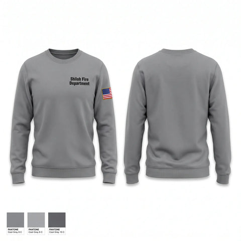 Crew Neck Sweatshirt, Shiloh Fire Department, Fire Department, Teamtime, Team time, sublimation, custom sports apparel, team uniforms, spirit wear, spiritwear, sports uniforms, custom shirts, team store, custom team store, fundraiser sports, apparel fundraiser