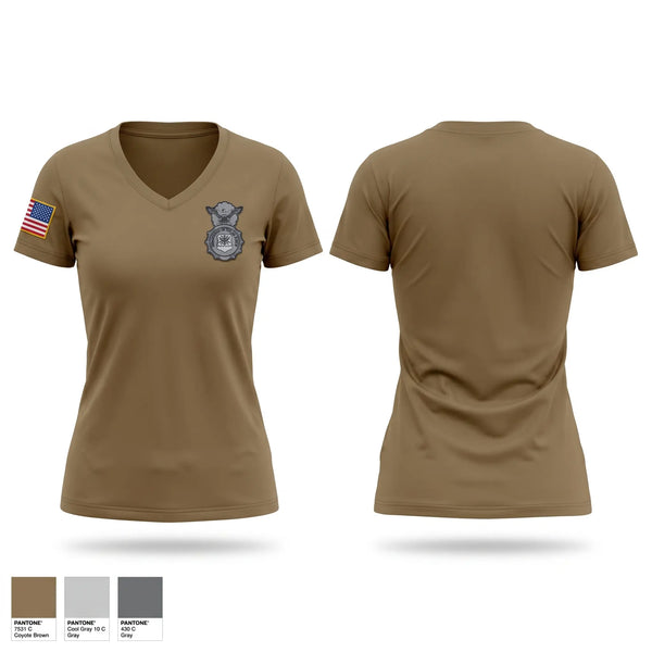 Womens Short Sleeve Vneck Shirt, 142 SFS S3OA, Air Force, Teamtime, Team time, sublimation, custom sports apparel, team uniforms, spirit wear, spiritwear, sports uniforms, custom shirts, team store, custom team store, fundraiser sports, apparel fundraiser