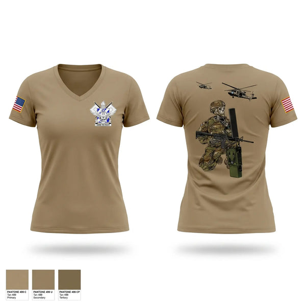 Womens Short Sleeve Vneck Shirt, 4-3 HHC, Army, Teamtime, Team time, sublimation, custom sports apparel, team uniforms, spirit wear, spiritwear, sports uniforms, custom shirts, team store, custom team store, fundraiser sports, apparel fundraiser