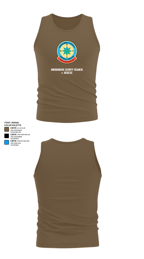 Tank Top, Snohomish County Search & Rescue, , Teamtime, Team time, sublimation, custom sports apparel, team uniforms, spirit wear, spiritwear, sports uniforms, custom shirts, team store, custom team store, fundraiser sports, apparel fundraiser
