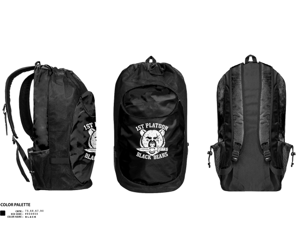 Gear Bag, 1ST PLT, 94MP, Army, Teamtime, Team time, sublimation, custom sports apparel, team uniforms, spirit wear, spiritwear, sports uniforms, custom shirts, team store, custom team store, fundraiser sports, apparel fundraiser