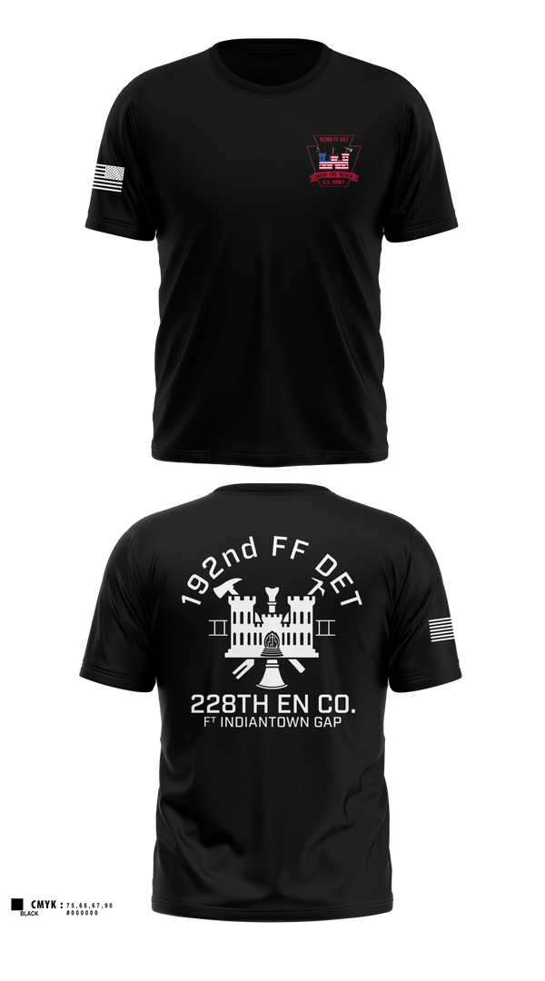 Old School Cotton Feel Shirt, 192nd Firefighter Detachment, National Guard, Teamtime, Team time, sublimation, custom sports apparel, team uniforms, spirit wear, spiritwear, sports uniforms, custom shirts, team store, custom team store, fundraiser sports, apparel fundraiser