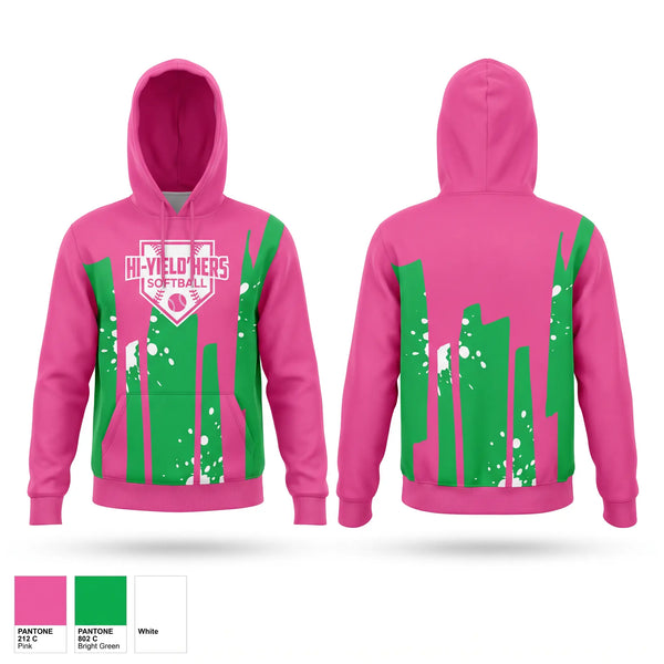 Hoodie, Hi’Yield’Hers 10u, Softball, Teamtime, Team time, sublimation, custom sports apparel, team uniforms, spirit wear, spiritwear, sports uniforms, custom shirts, team store, custom team store, fundraiser sports, apparel fundraiser