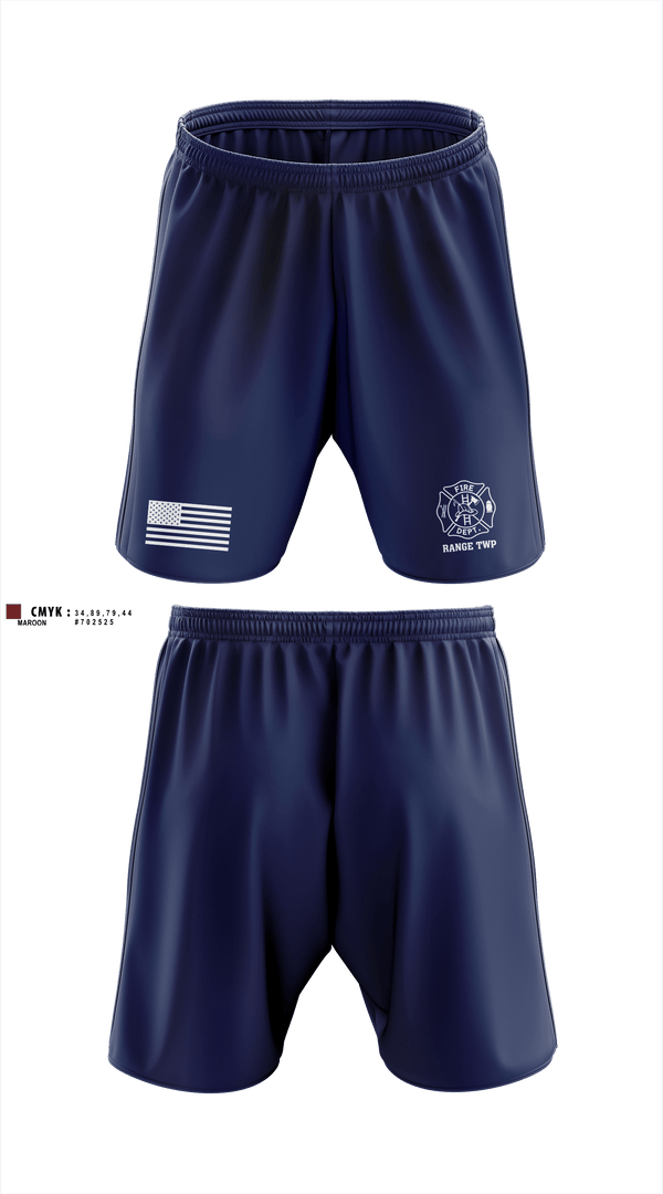 Athletic Shorts With Pockets, Range Township, Fire Department, Teamtime, Team time, sublimation, custom sports apparel, team uniforms, spirit wear, spiritwear, sports uniforms, custom shirts, team store, custom team store, fundraiser sports, apparel fundraiser