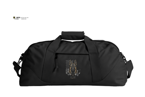 Duffle Bag, Manheim Township K9 Foundation, Police, Teamtime, Team time, sublimation, custom sports apparel, team uniforms, spirit wear, spiritwear, sports uniforms, custom shirts, team store, custom team store, fundraiser sports, apparel fundraiser