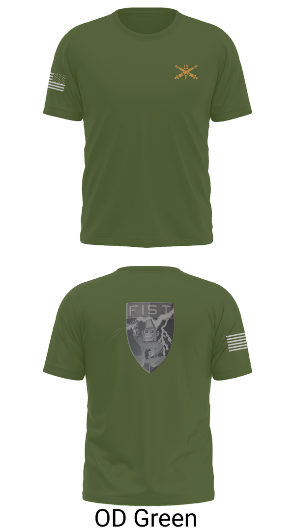Old School Cotton Feel Shirt, HHB 113th FA / FIST, , Teamtime, Team time, sublimation, custom sports apparel, team uniforms, spirit wear, spiritwear, sports uniforms, custom shirts, team store, custom team store, fundraiser sports, apparel fundraiser