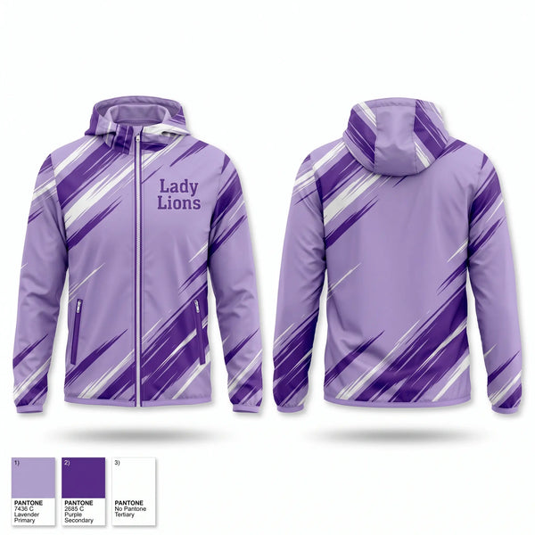 Windbreaker, Lady Lions, Softball, Teamtime, Team time, sublimation, custom sports apparel, team uniforms, spirit wear, spiritwear, sports uniforms, custom shirts, team store, custom team store, fundraiser sports, apparel fundraiser